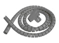 Organizador de Cables 2 m x 16 mm Gris para Instalaciones y Gestión de Cables