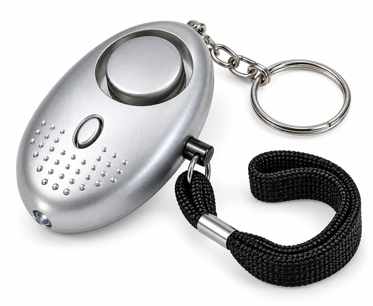 Alarma Personal Llavero 130 dB con Linterna LED | Compacta y Portátil