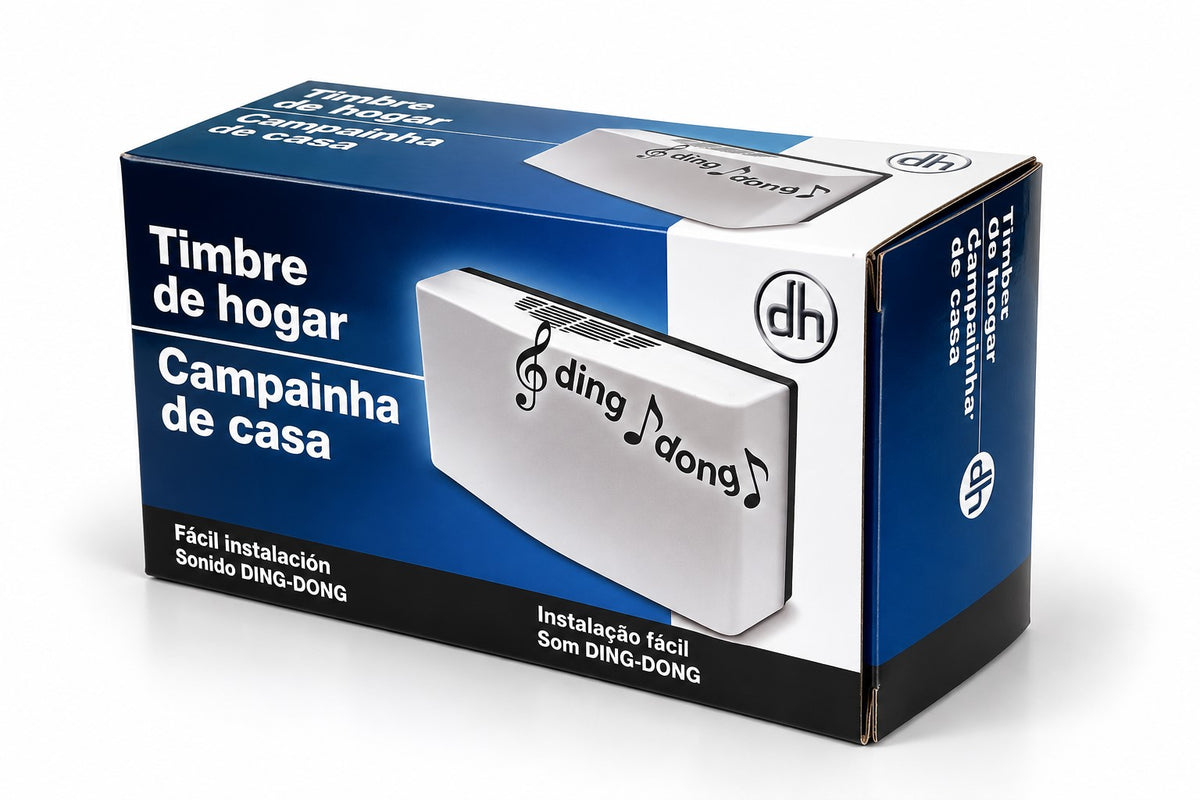 Timbre de Puerta Ding Dong 230V | Fusible Térmico | Sonido Clásico para Hogar