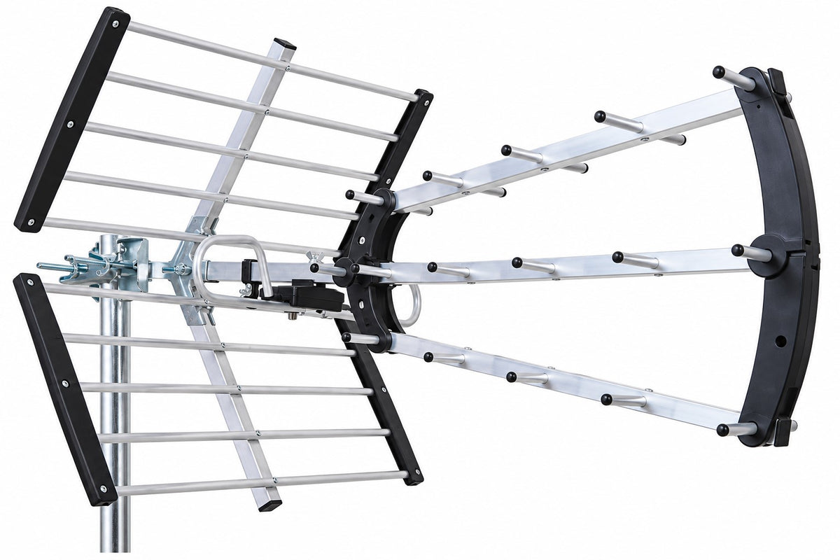 Antena TV Exterior TDT ATLAS 18 Elementos – 16 dB | Canales 21-48 | 470-698 MHz