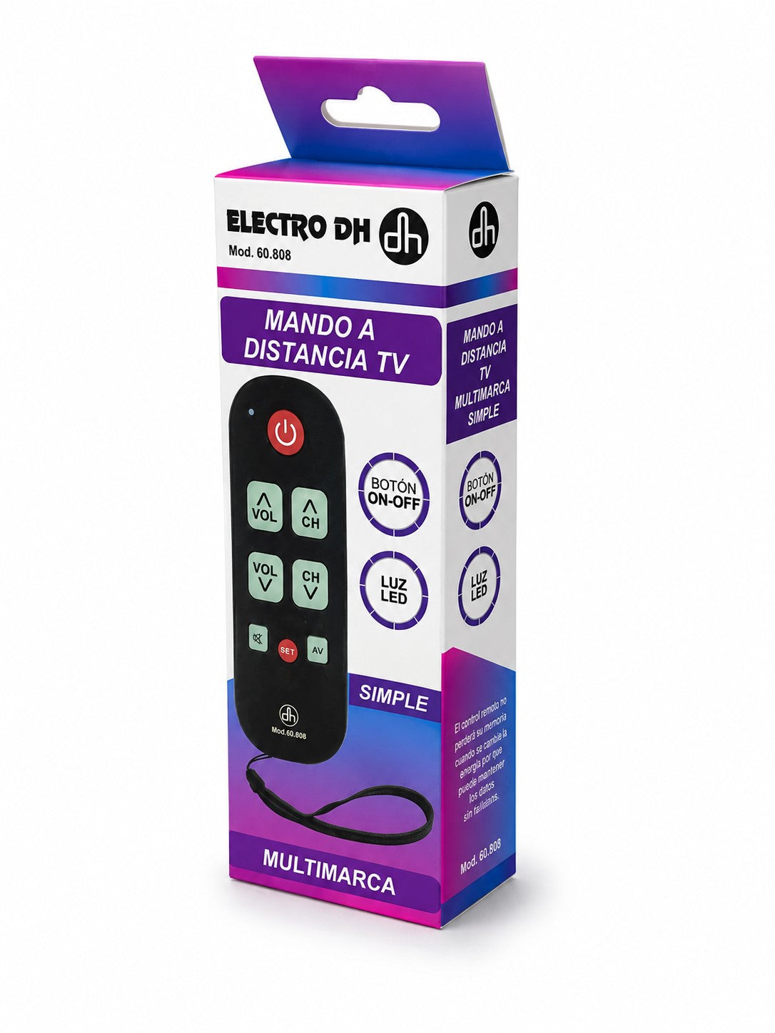Mando a Distancia TV Multimarca | Programable | Alcance 8 m