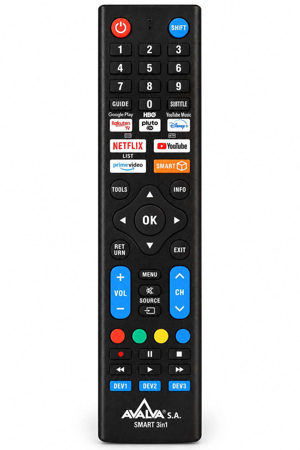 Mando a Distancia Universal 3 en 1 | Programable por Bluetooth | Compatible con TV, PC, Móvil y Tablet