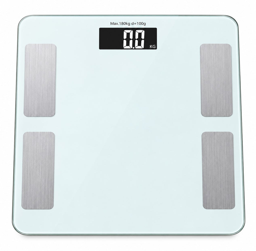 Báscula de Baño Digital Bluetooth 180 kg | APP Android/iOS | Cristal Templado | Precisión 100 g