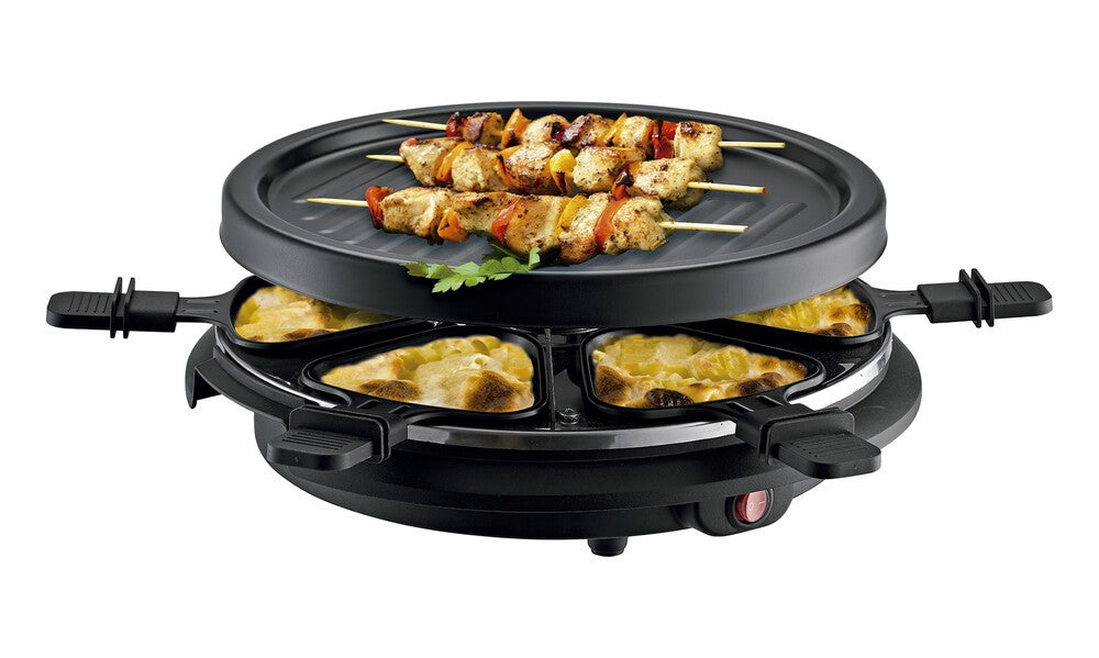 Raclette y Plancha Eléctrica 800W para 6 Comensales – 230V