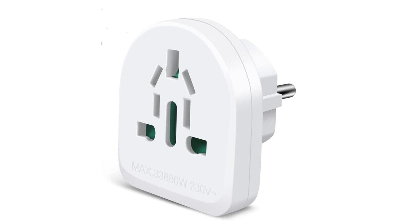 Adaptador clavija corriente de viaje, universal, apto para diversos paises