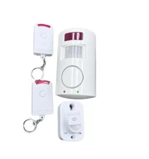 Alarma con Sensor de Movimiento y 2 Controles Remotos, Uso  Interior, escucha sonora directa