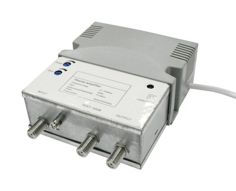 Amplificador TV, Instalaciones colectivas pequeñas y medianas, 230V