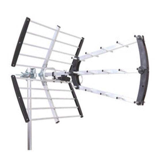 Antena TV exterior, TDT, 18 elementos, facil montaje