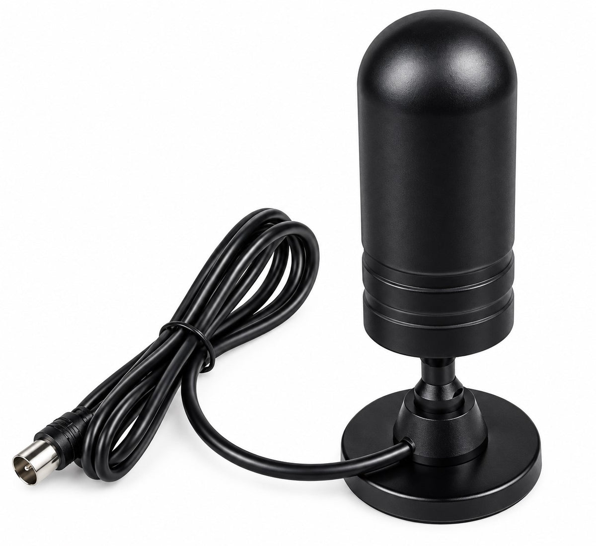 Antena TV Interior Exterior Portátil con Base Magnética