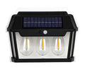 Aplique Solar led, 3 bombillas, alta luminosidad, sensor movimiento