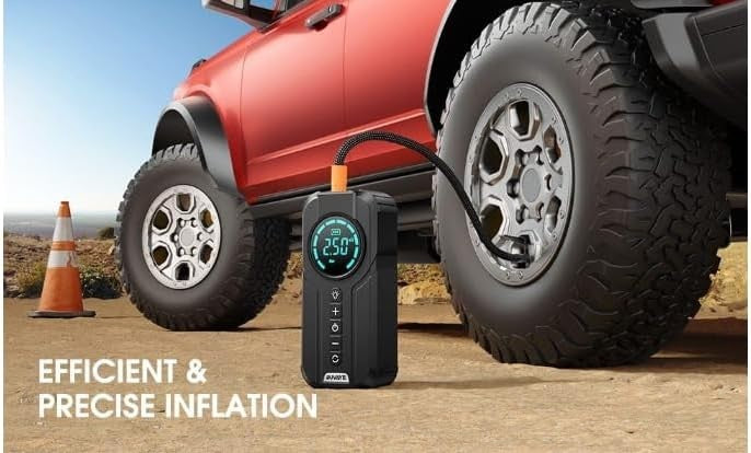 Arrancador bateria 12V, inflador neumaticos, power bank