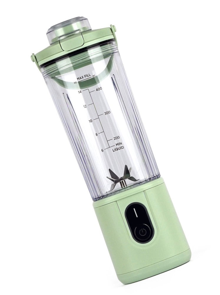 Batidora de vaso portátil 400ml,  USB, portatil, funciona con bateria recargable
