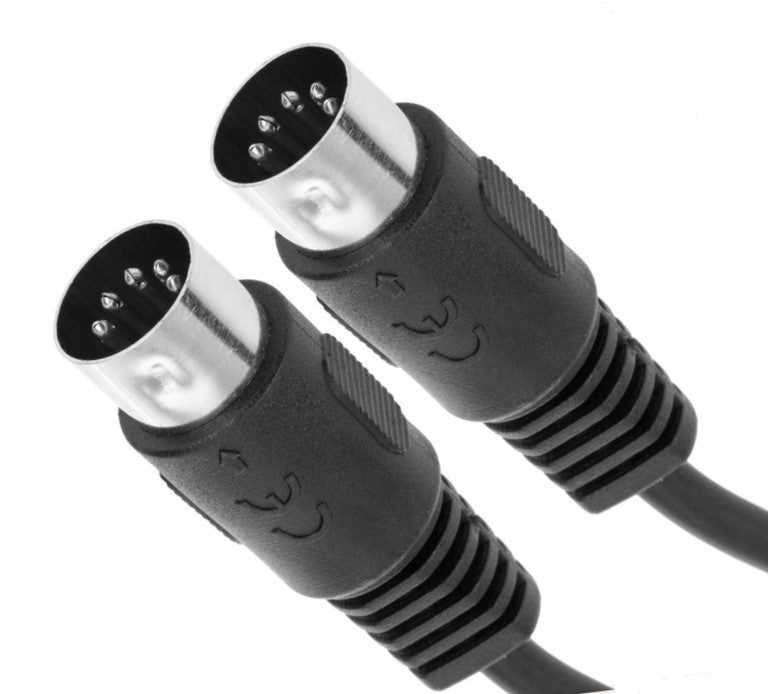 Cable MIDI de 5 pines macho a macho 1 m