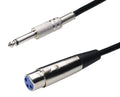 Conexion 5M, H-XLR a 6,3mm, monoaural, 5 metros