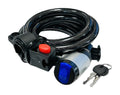 Cadena Ø12 mm, antirrobo con llave 180 cm