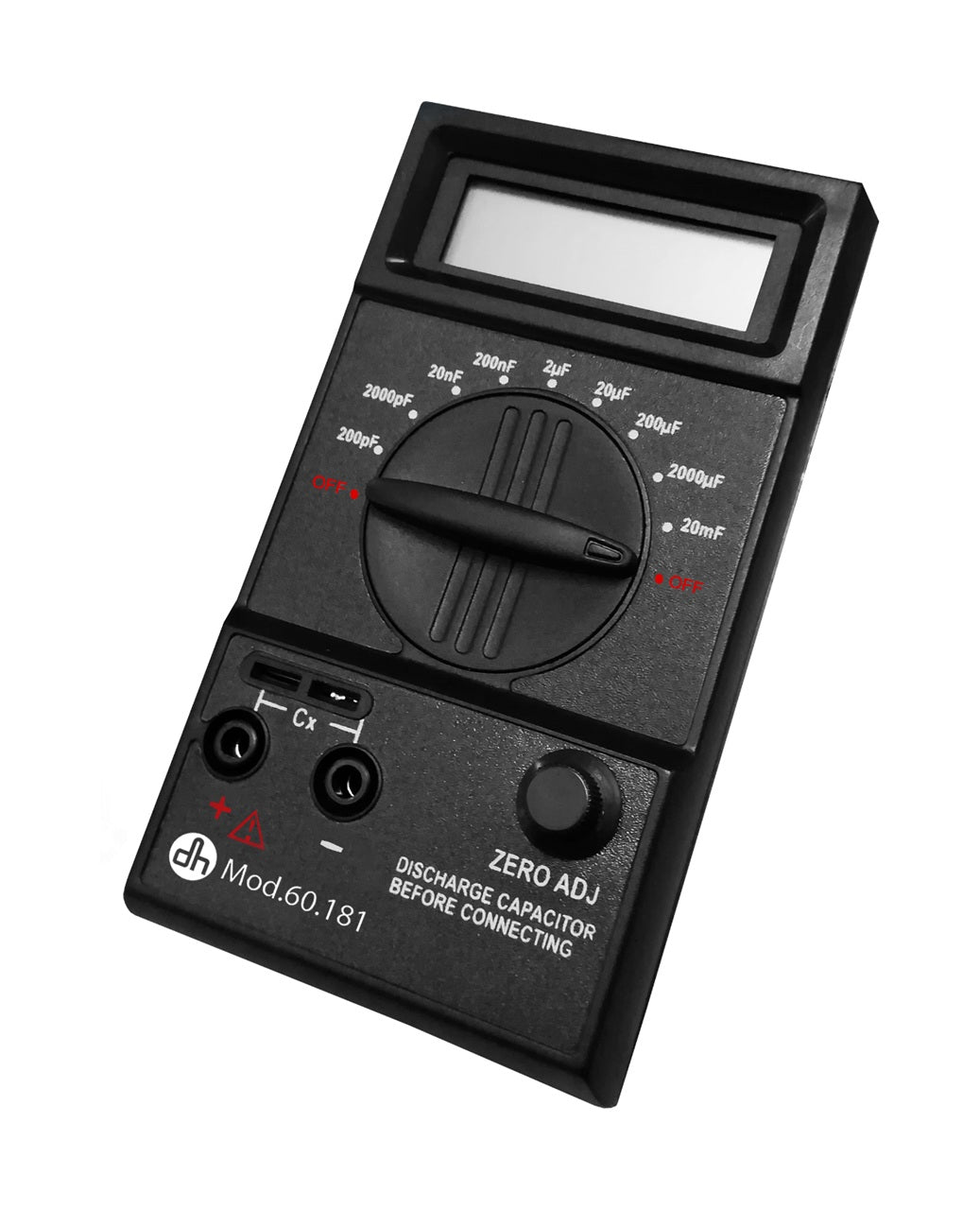 Capacimetro digital, medicion de 0.1 pF a 200mF,  valor condensadores