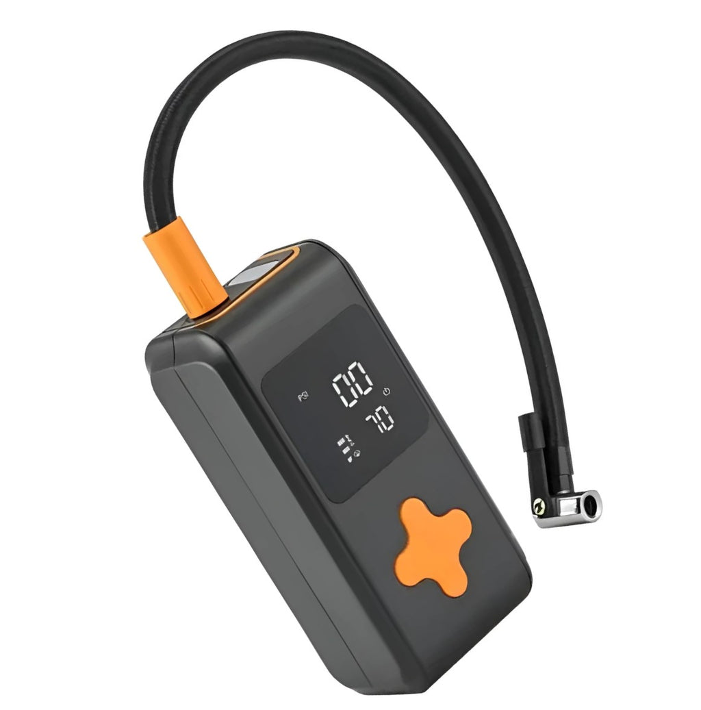 Compresor aire portatil con bateria, inflado neumaticos, vehiculos, bicis, etc.