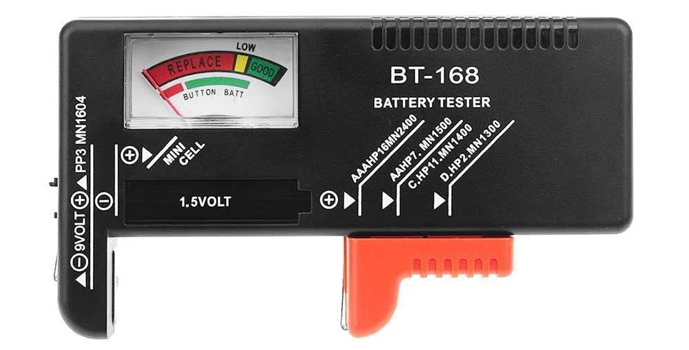 Comprobador pilas y baterias 1,5 a 9V, analogico