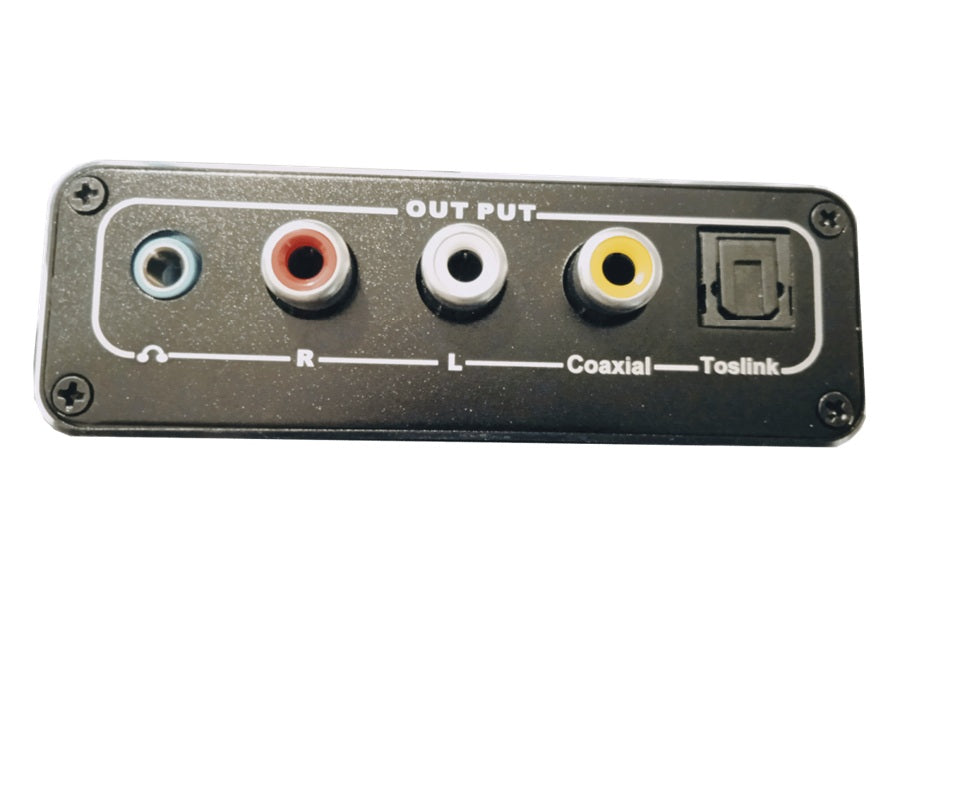 Conversor  Audio digital a Analógico , regulador de volumen, salida de auriculares