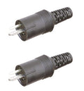 Conector din altavoz soldable y tornillo, 2 unidades