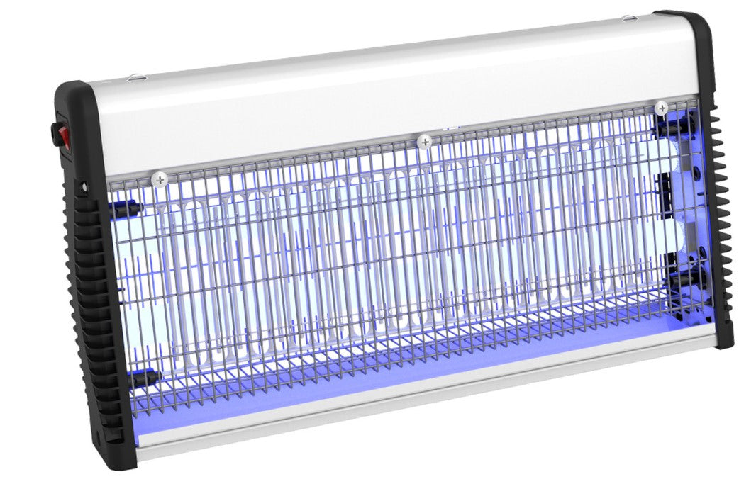 Eliminador insectos 30W, 2x15W, profesional, mosquitos, polillas, moscas, avispas, 230V
