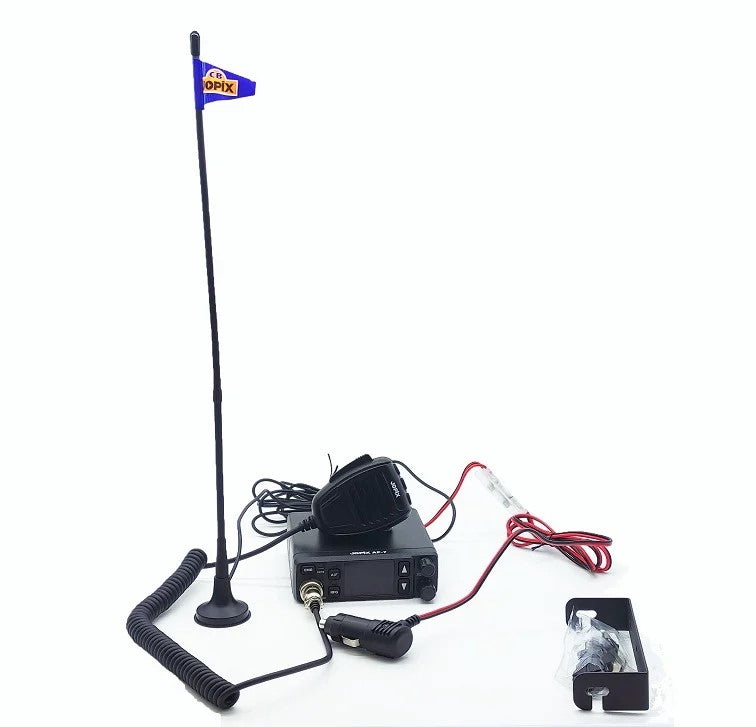 Emisora CB-27 Jopix AP-7 12/24V con Antena Magnética Jetfon MAG-7 – 40 Canales AM/FM | ASQ