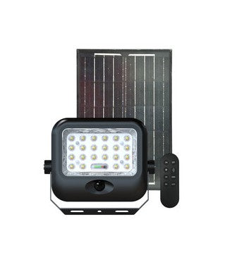 Foco LED Solar 2000 LM,  para exterior con sensor movimiento y programable
