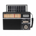 Radio Portátil Bluetooth Multibanda AM/FM/Onda Corta con USB, TF y Panel Solar