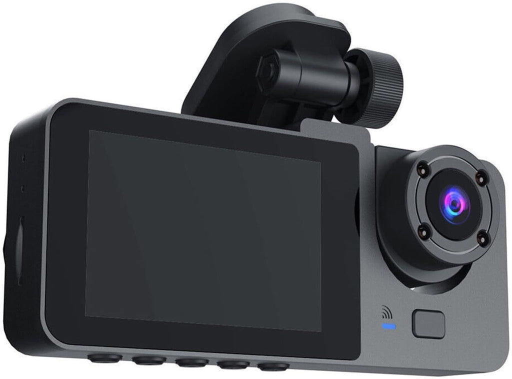 Cámara Dash Cam para Coche 1080P con Visión Nocturna, Gran Angular 170° y Cámara Trasera