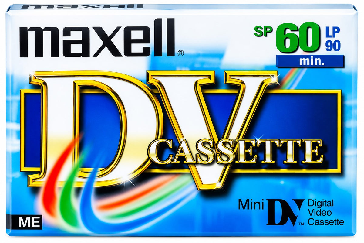 Cinta MiniDV Maxell DVM60 – 60 Minutos SP / 90 Minutos LP | Digital Video Cassette