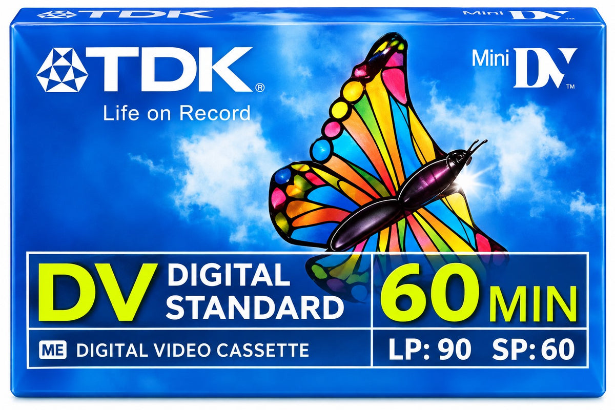 Cinta MiniDV TDK Digital Standard – 60 Minutos SP / 90 Minutos LP | DVC