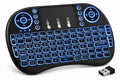 Mini Teclado Inalámbrico Retroiluminado con Touchpad y Control Multimedia