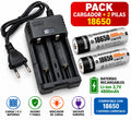 Pack Cargador + 2 Baterías 18650 Recargables 3,7V 4800mAh | Cargador Dual Li-Ion