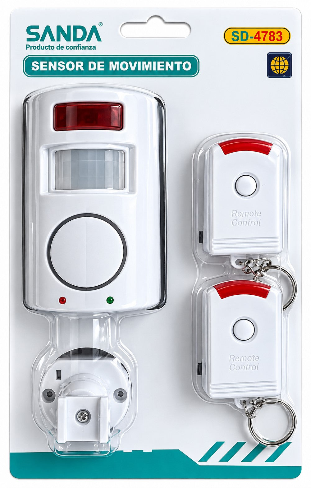 Alarma con Sensor de Movimiento | 102 dB | 2 Mandos | Interior