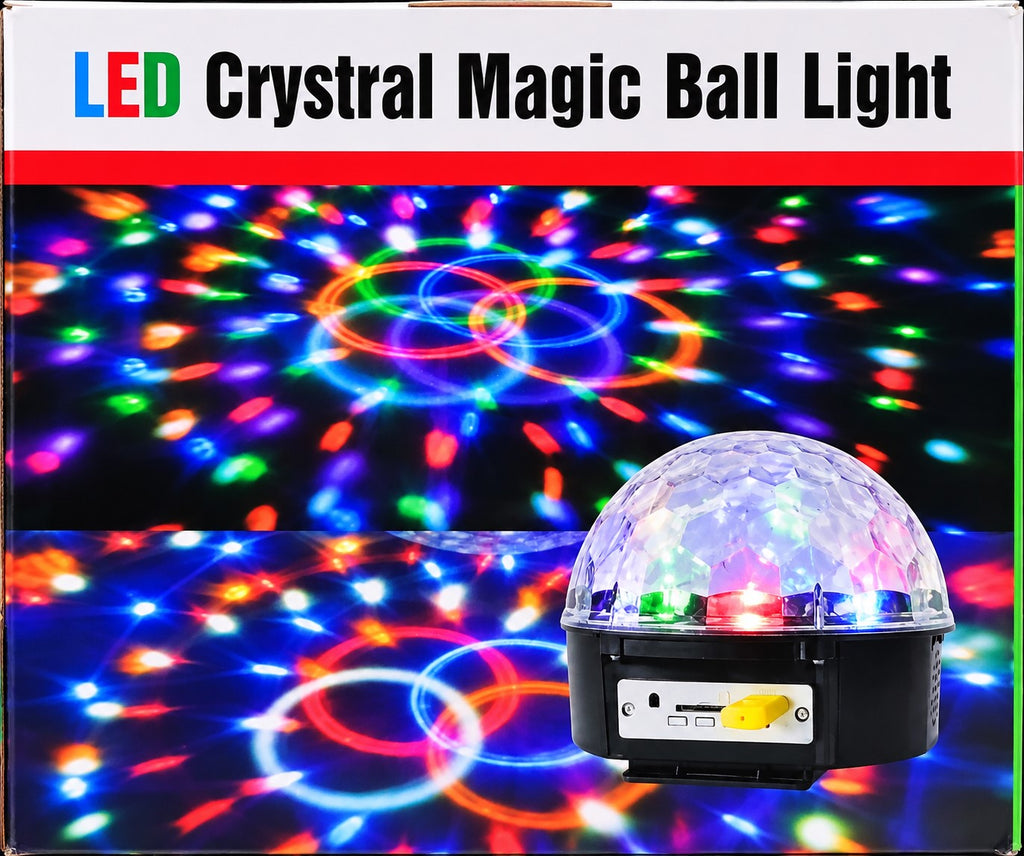 Bola de Luces LED Disco Multicolor | Control por Sonido y DMX | Efecto Fiesta