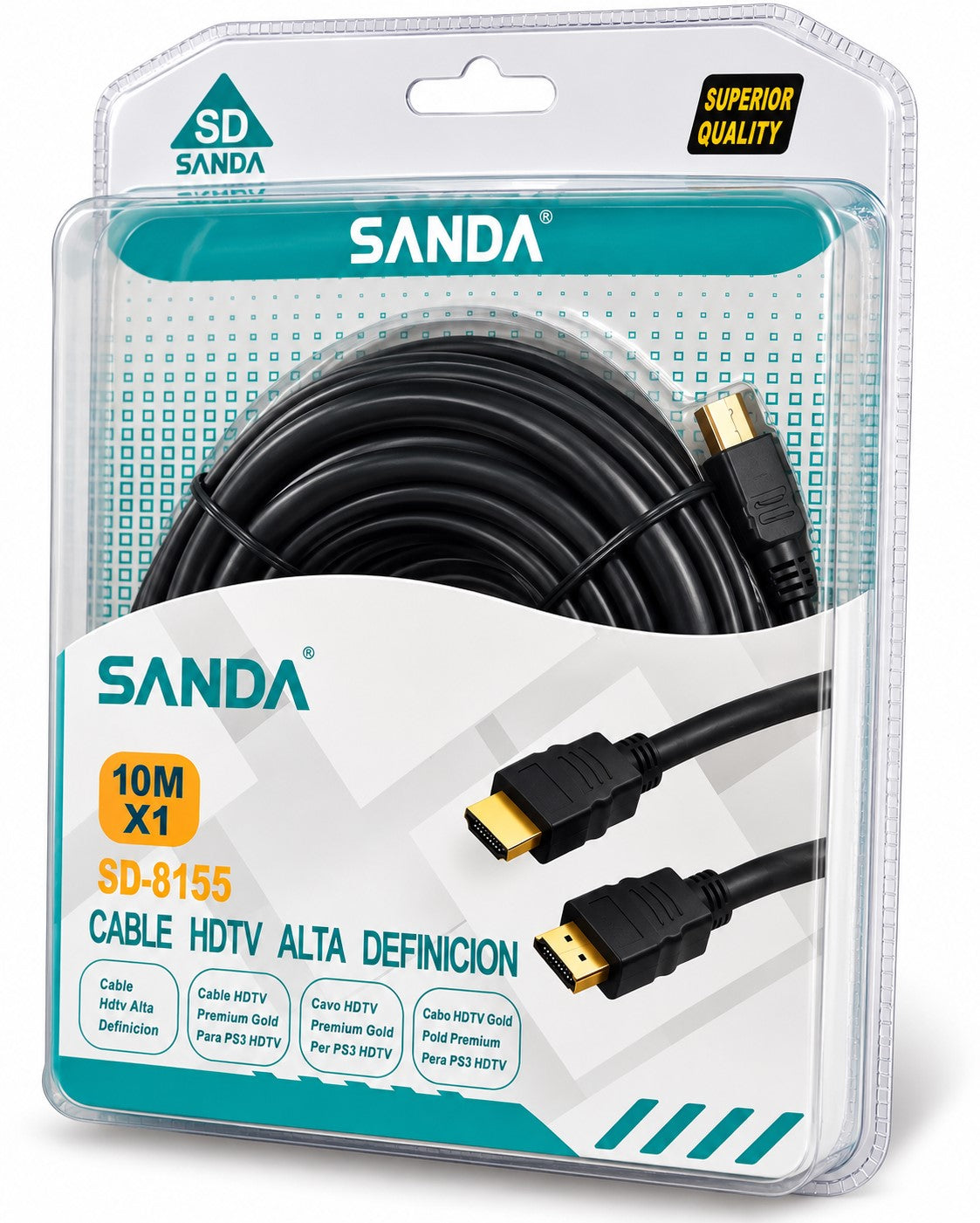 Cable HDMI 10 Metros Alta Definición | HDMI Premium Gold