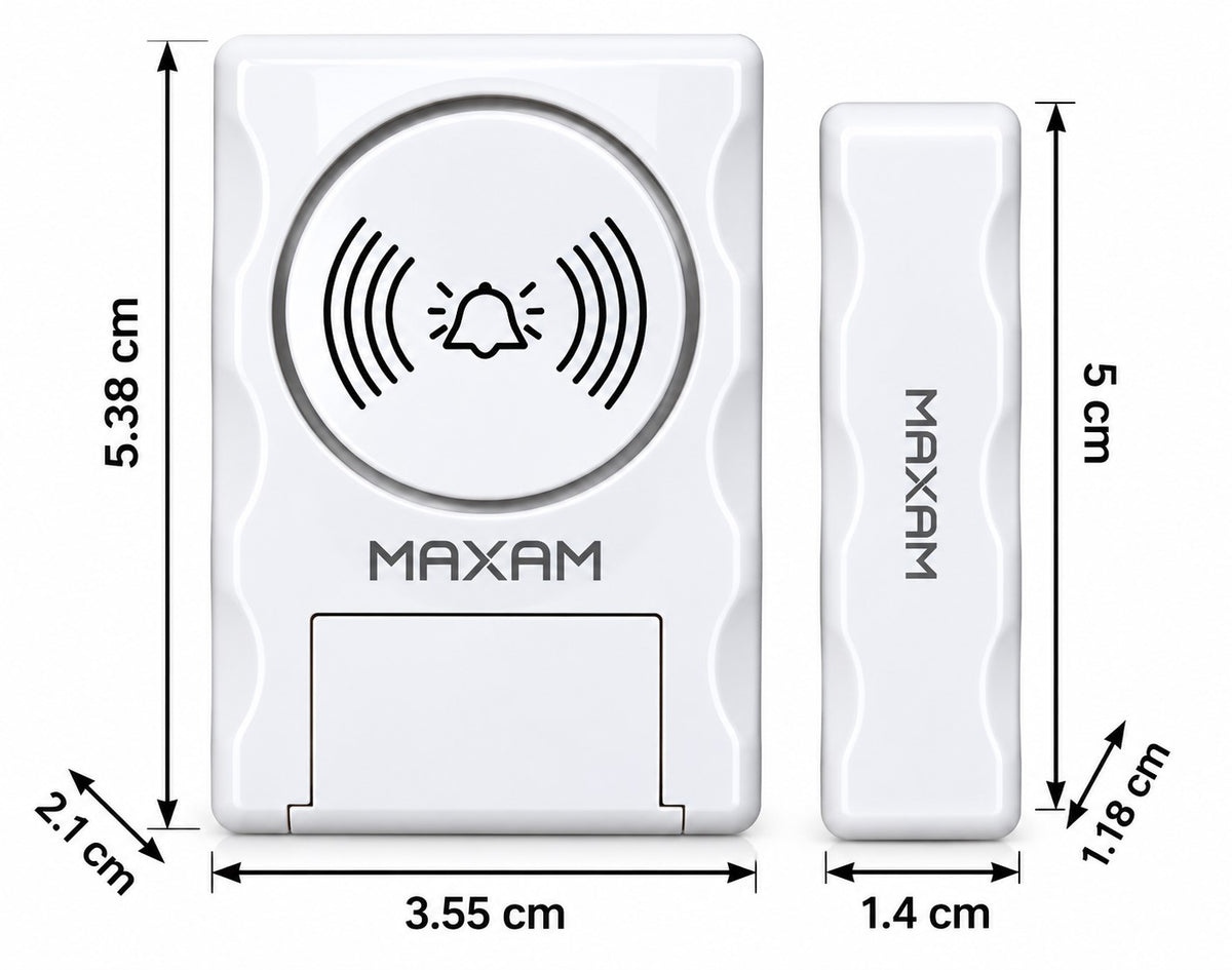Alarma para Puerta y Ventana MAXAM ML-1001 | 105dB | Sensor Magnético