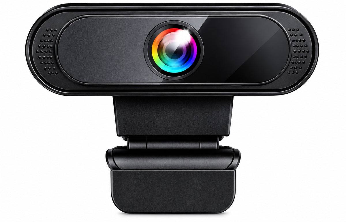Webcam HD 720P 2MP | Cámara Web USB con Micrófono y Soporte para Monitor