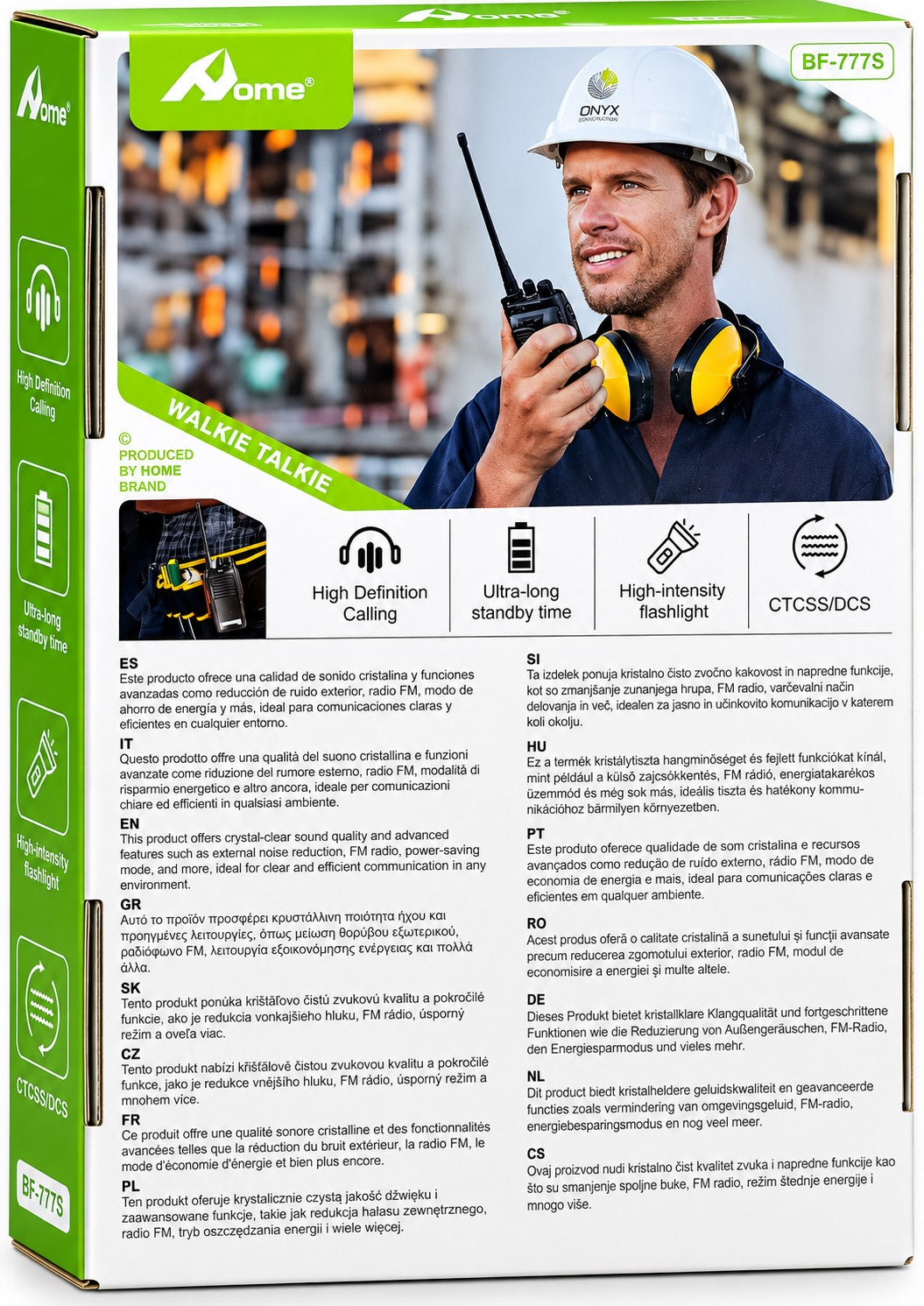 Walkie Talkie Aome BF-777S Pack 2 | UHF 400-470 MHz | 5W | 2800 mAh | 2 bases de carga
