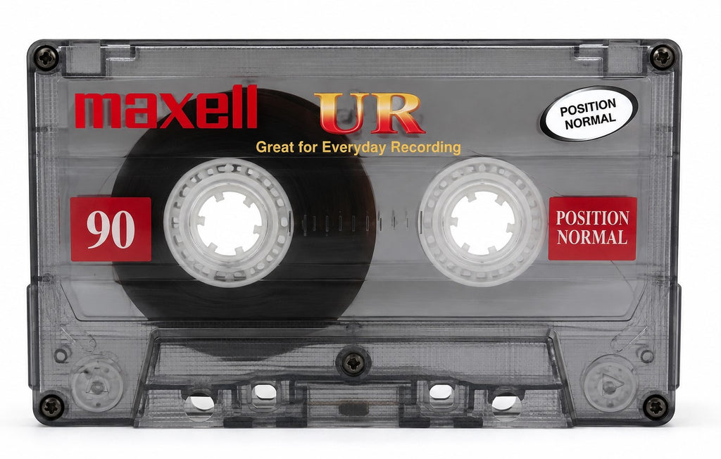 Cinta Cassette Audio Maxell UR 90 Minutos, Type I-Normal