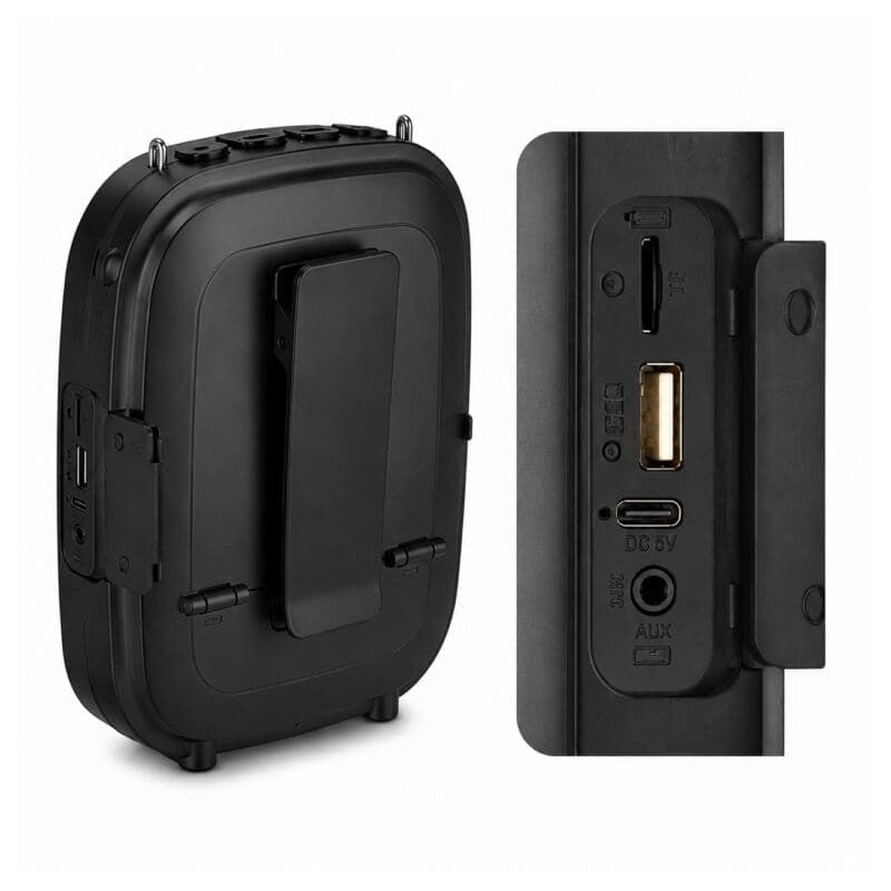Amplificador de Voz Bluetooth con Micrófono, USB, Tarjeta TF y Grabación