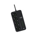 Regleta de Enchufes 3000W con 4 Tomas, 4 USB y 2 USB-C de Carga