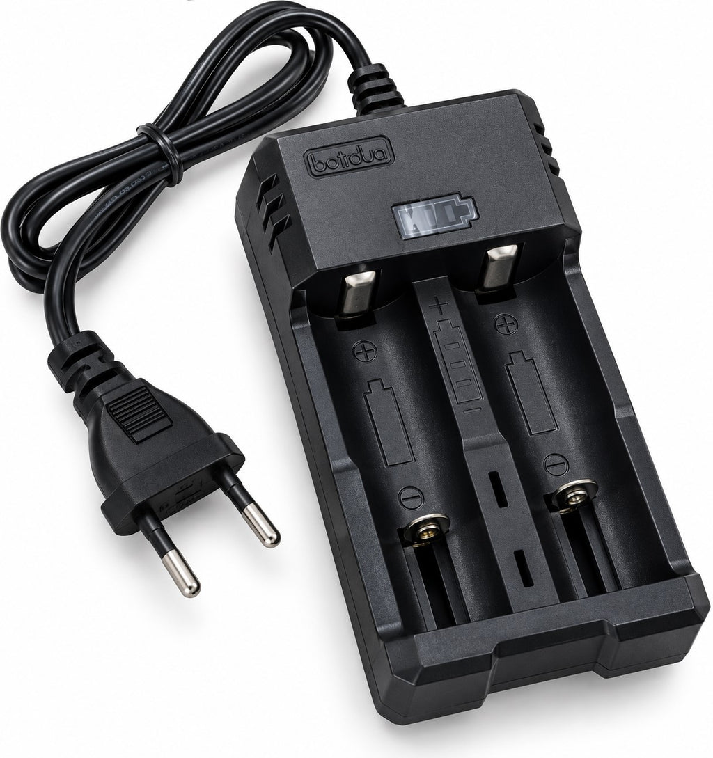 Pack Cargador + 2 Baterías 18650 Recargables 3,7V 4800mAh | Cargador Dual Li-Ion
