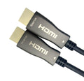 Conexión HDMI , 4K, con amplificador señal incluido, 50 mtrs, 2.0 fibra óptica macho a macho, Resolución máxima 4096x2160p @60Hz.