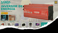 Inversor voltaje 1000 W, 12V a 230V, Pinzas conexion bateria, onda sinoidal modificada