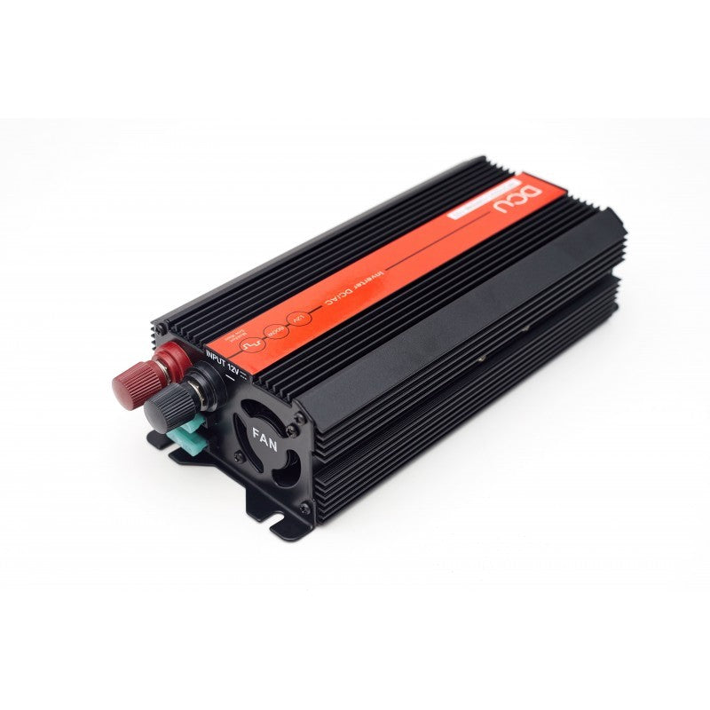 Inversor corriente 600W 12v a 230v, Profesional, Onda modificada, Pinzas bateria