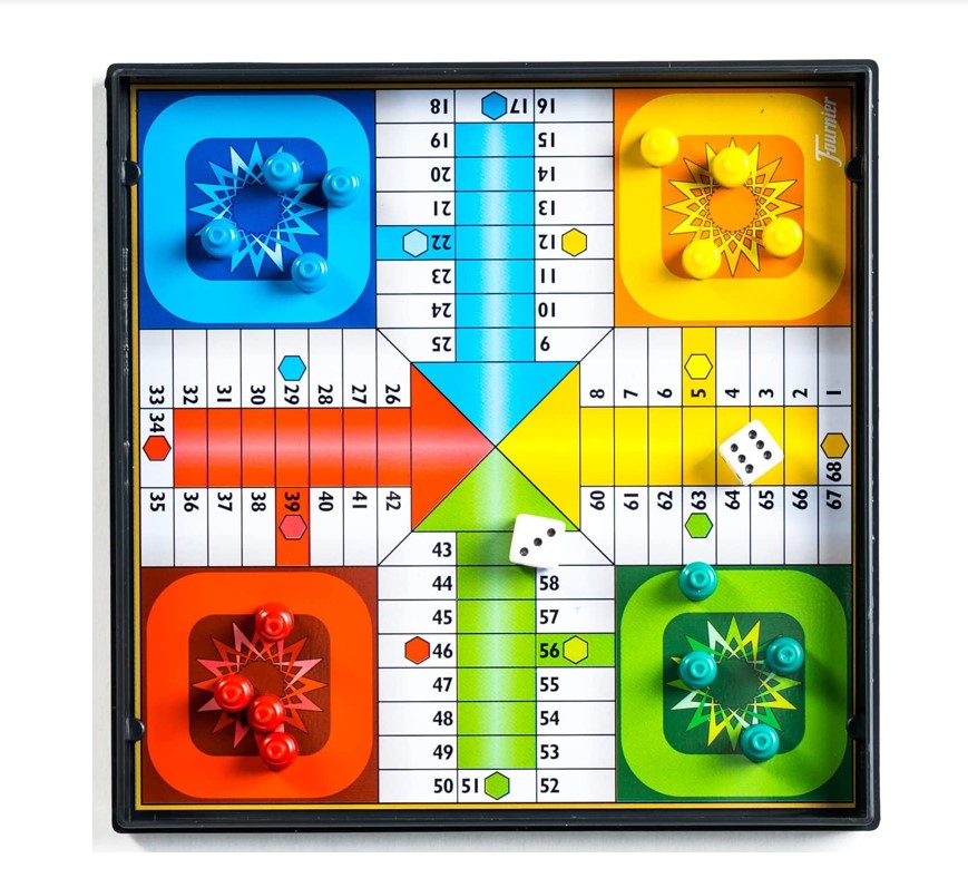 Juego Parchis magnetico, 16x16cm