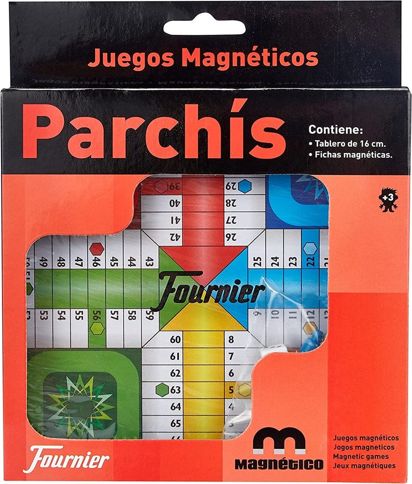 Juego Parchis magnetico, 16x16cm
