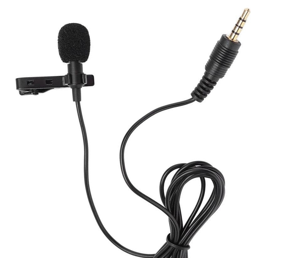 Microfono solapa conector 3,5mm, para grabaciones en dispositivos