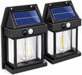 Lámpara Solar de Pared con Sensor de Movimiento, Pack 2 Unidades| 600 lm | 4000K | 1800 mAh